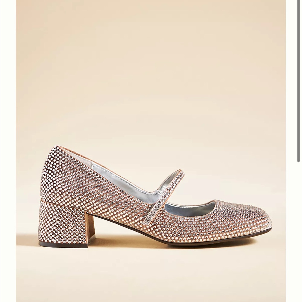 Jeffrey Campbell Regal Mary Jane Pumps Block Heel